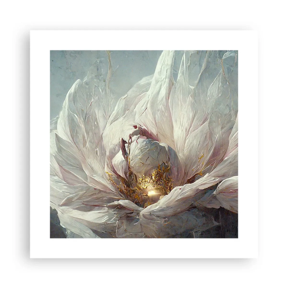 Affiche - Poster - Il fleurit une fois tous les cent ans - 40x40 cm
