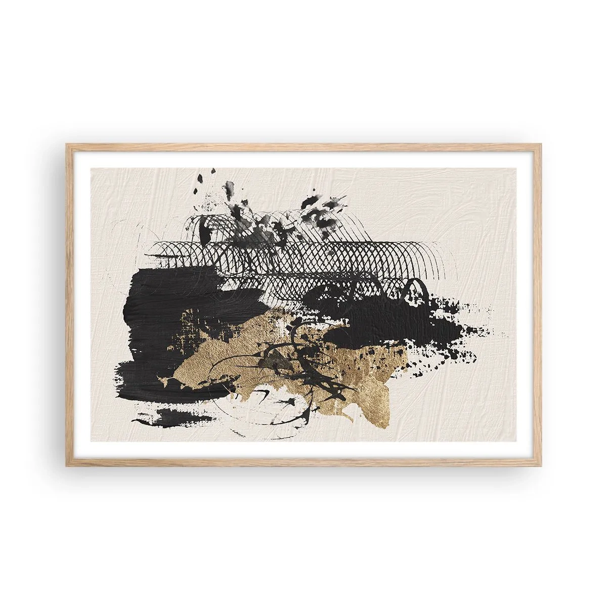 Affiche dans un chêne clair - Poster - Composer avec passion - 91x61 cm