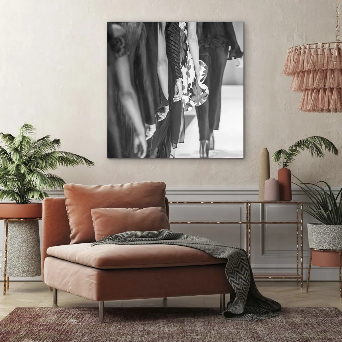 Impression sur toile - Image sur toile - Un défilé stylé - 70x70 cm