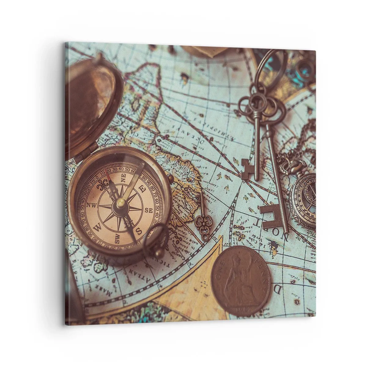 Impression sur toile - Image sur toile - Pour ceux qui recherche l'aventure - 60x60 cm