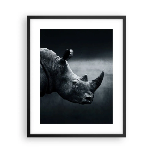 Affiche dans un cadre noir - Poster - Le profil droit - 40x50 cm