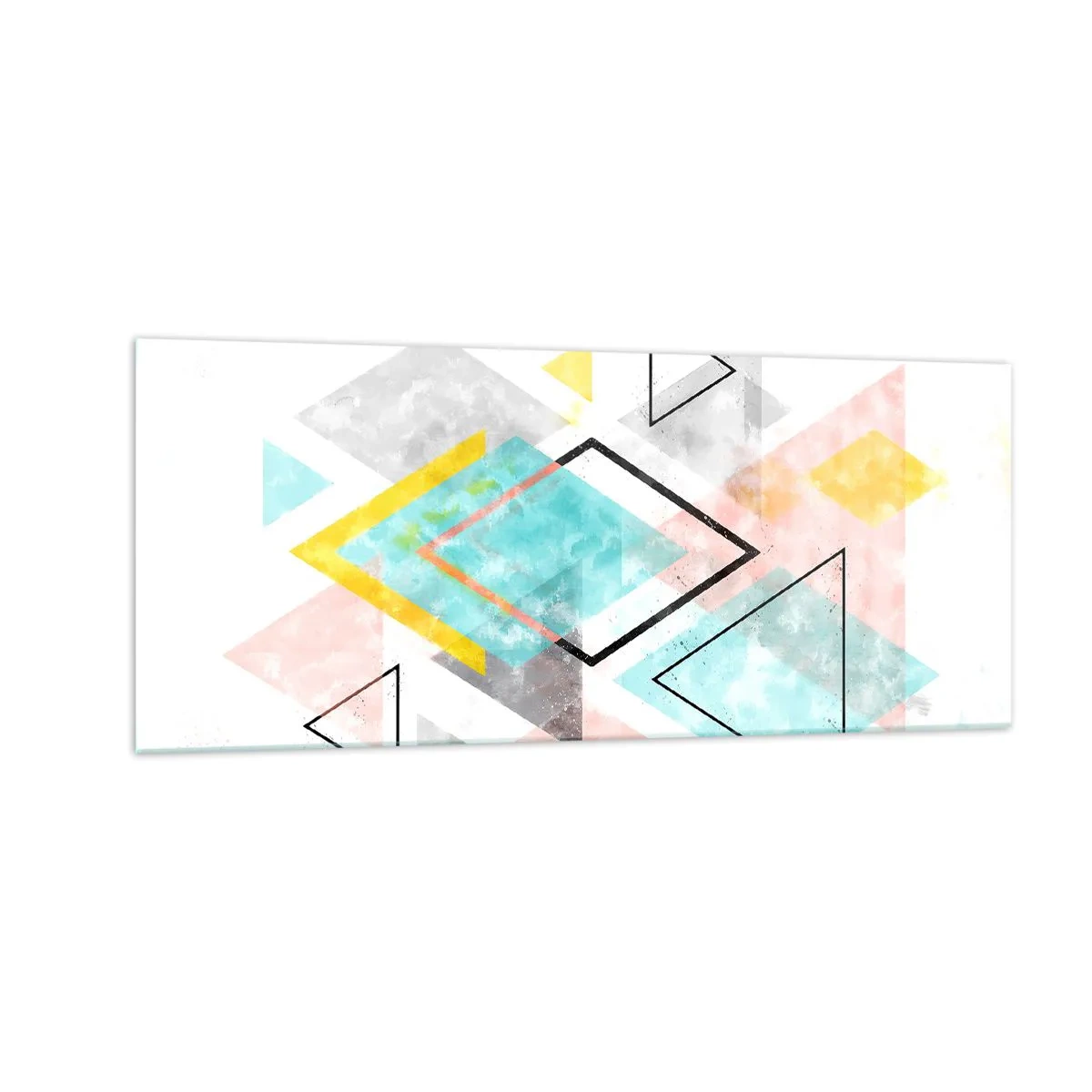Impression sur verre - Image sur verre - Géométrie facile - 100x40 cm