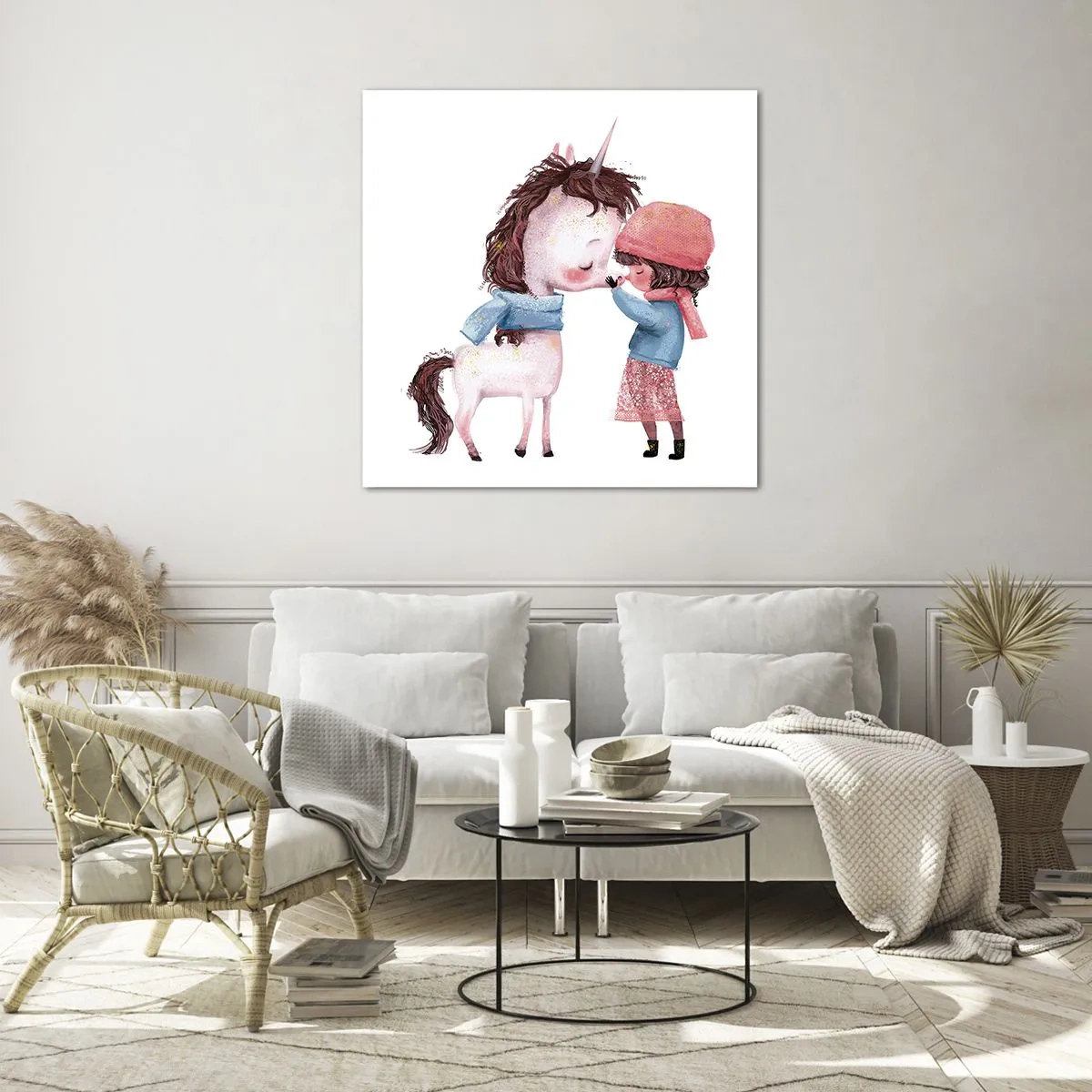 Impression sur verre - Image sur verre - Histoire d'hiver - 60x60 cm