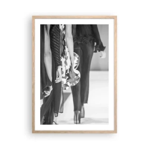 Affiche dans un chêne clair - Poster - Un défilé stylé - 50x70 cm