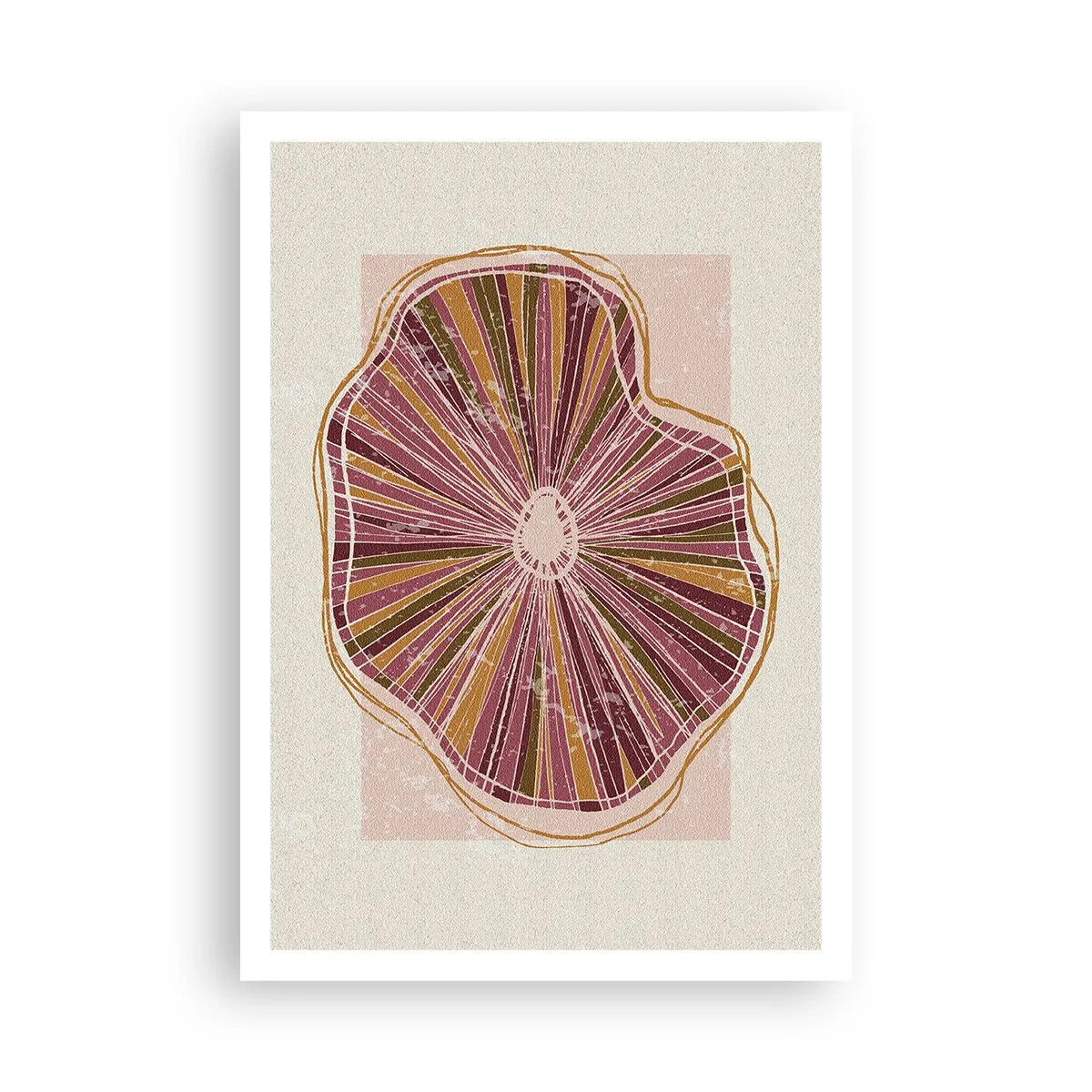 Affiche - Poster - Abstraction rayonnante - 70x100 cm