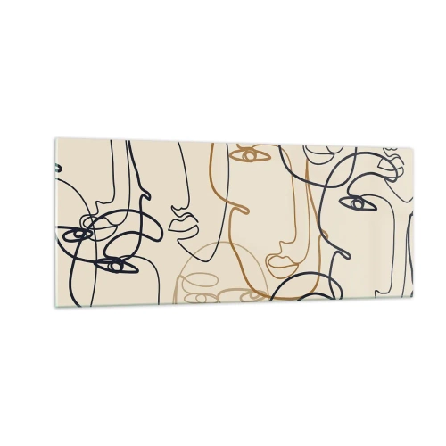 Impression sur verre - Image sur verre - Portrait multiplié - 100x40 cm