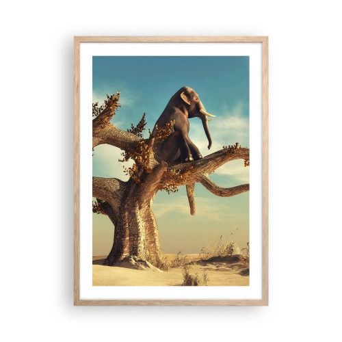 Affiche dans un chêne clair - Poster - Nouveau point de vue - 50x70 cm