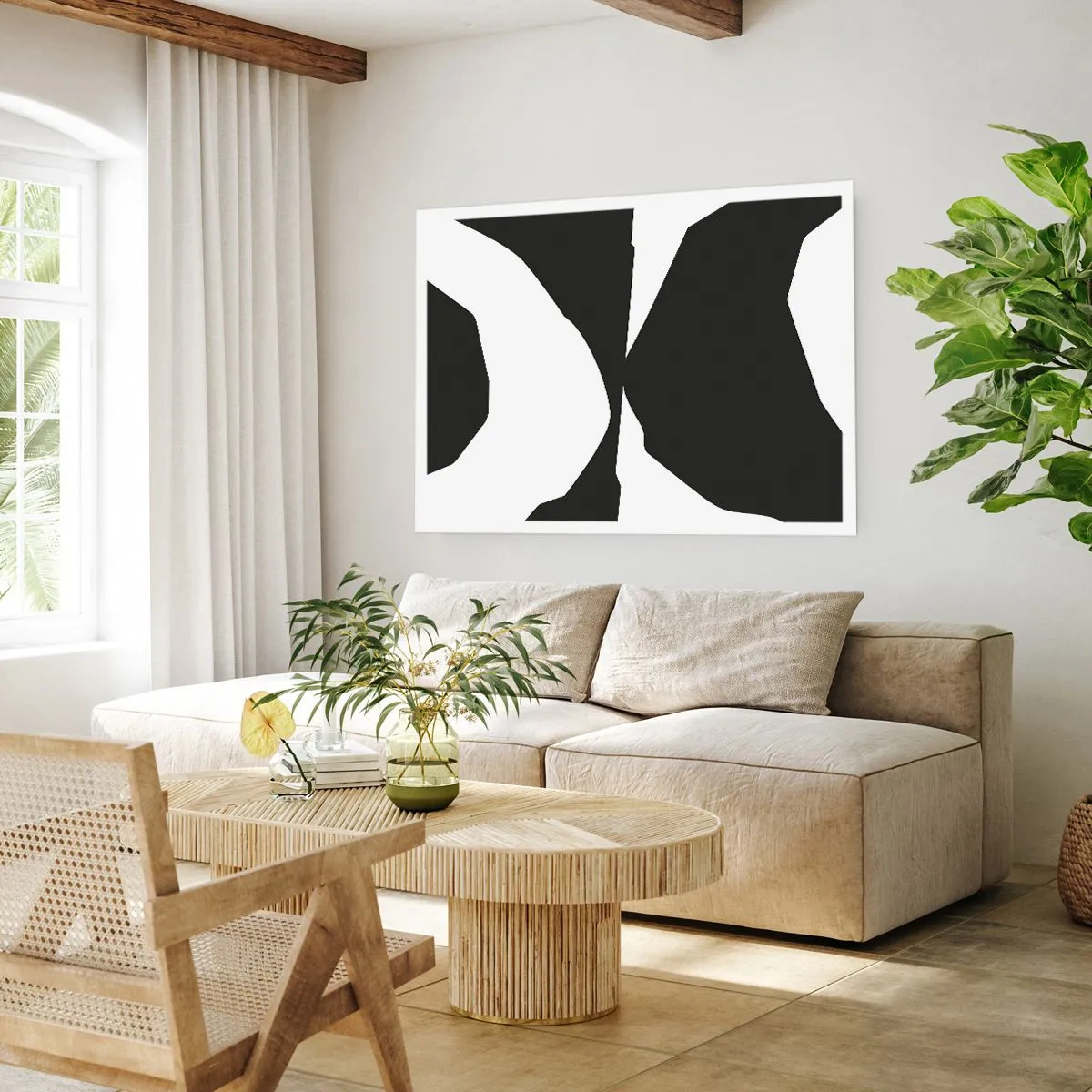 Affiche - Poster - Positif négatif - 50x40 cm