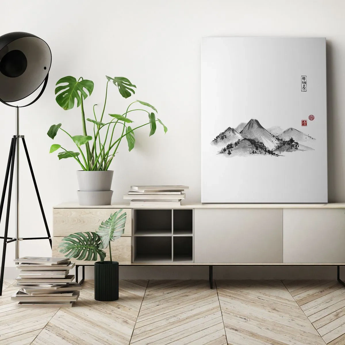 Impression sur toile - Image sur toile - Au-delà de la distance - 65x120 cm