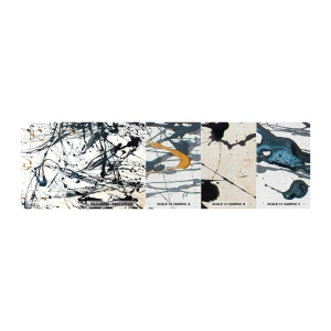 Échantillon de Papier Peint Premium Canvas - Abstraction expressionniste - Abstraction, Morceau, Artistique - 100x30 cm