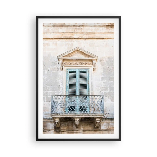 Affiche dans un cadre noir - Poster - Le charme unique de l'Italie - 61x91 cm