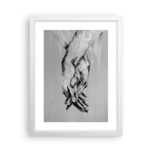 Affiche dans un cadre blanc - Poster - Début... - 30x40 cm