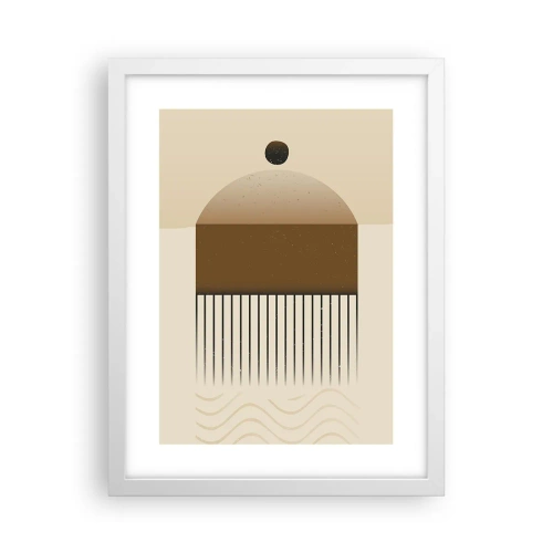 Affiche dans un cadre blanc - Poster - Différents états - 30x40 cm