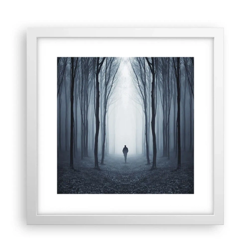 Affiche dans un cadre blanc - Poster - Tout est simple et clair - 30x30 cm