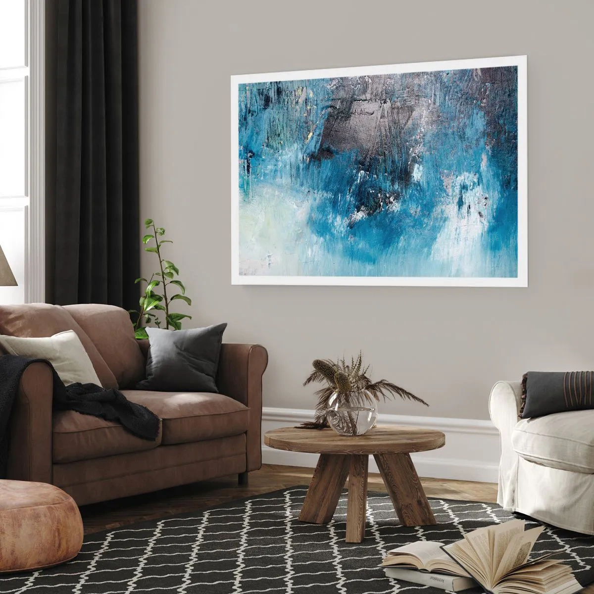 Affiche - Poster - Rhapsodie en bleu - 50x40 cm