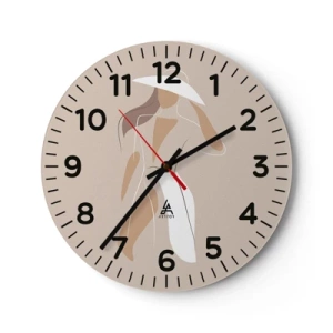 Horloge murale - Pendule murale - Lea mode est un jeu - 30x30 cm