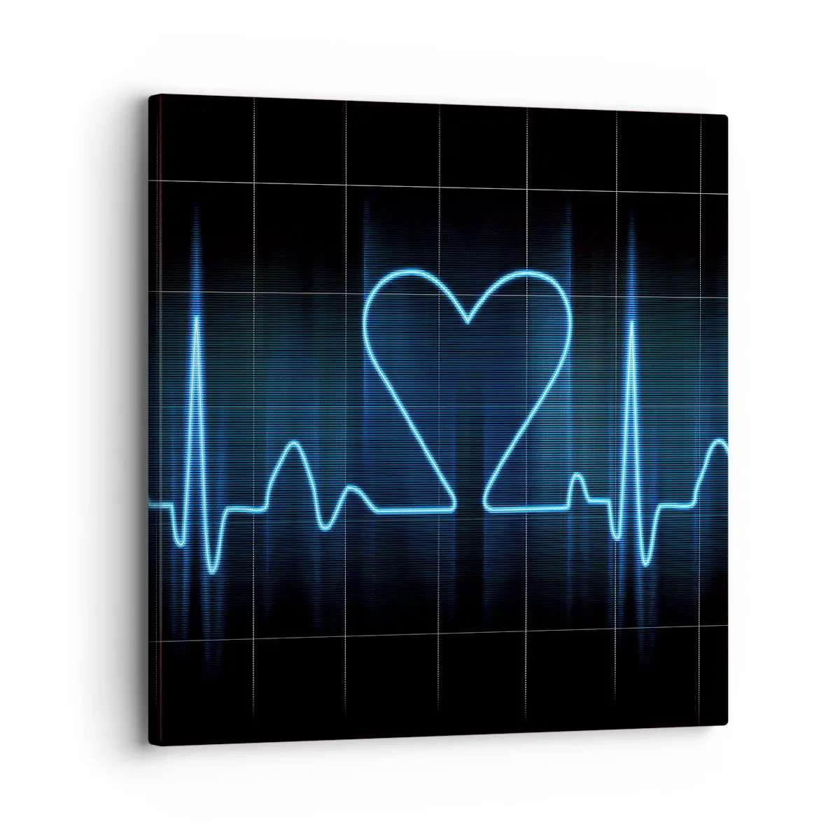 Impression sur toile - Image sur toile - Au rythme du cœur - 30x30 cm