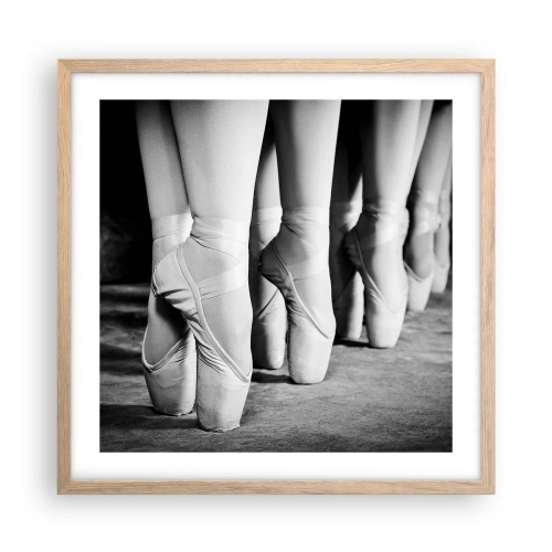 Affiche dans un chêne clair - Poster - Ensemble, simple - 50x50 cm