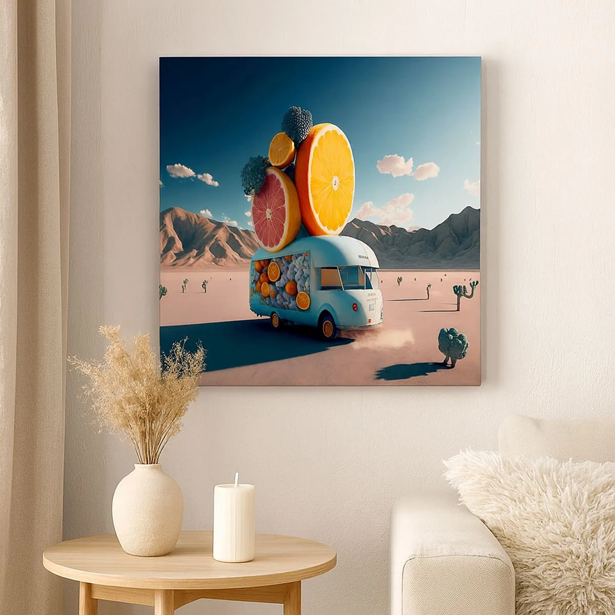 Impression sur toile - Image sur toile - Le goût des vacances - 30x30 cm