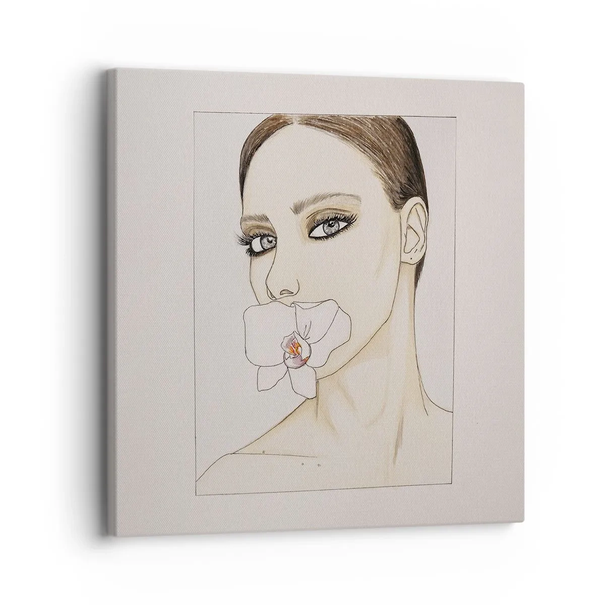 Impression sur toile - Image sur toile - Symbole de l'élégance et de la beauté - 30x30 cm