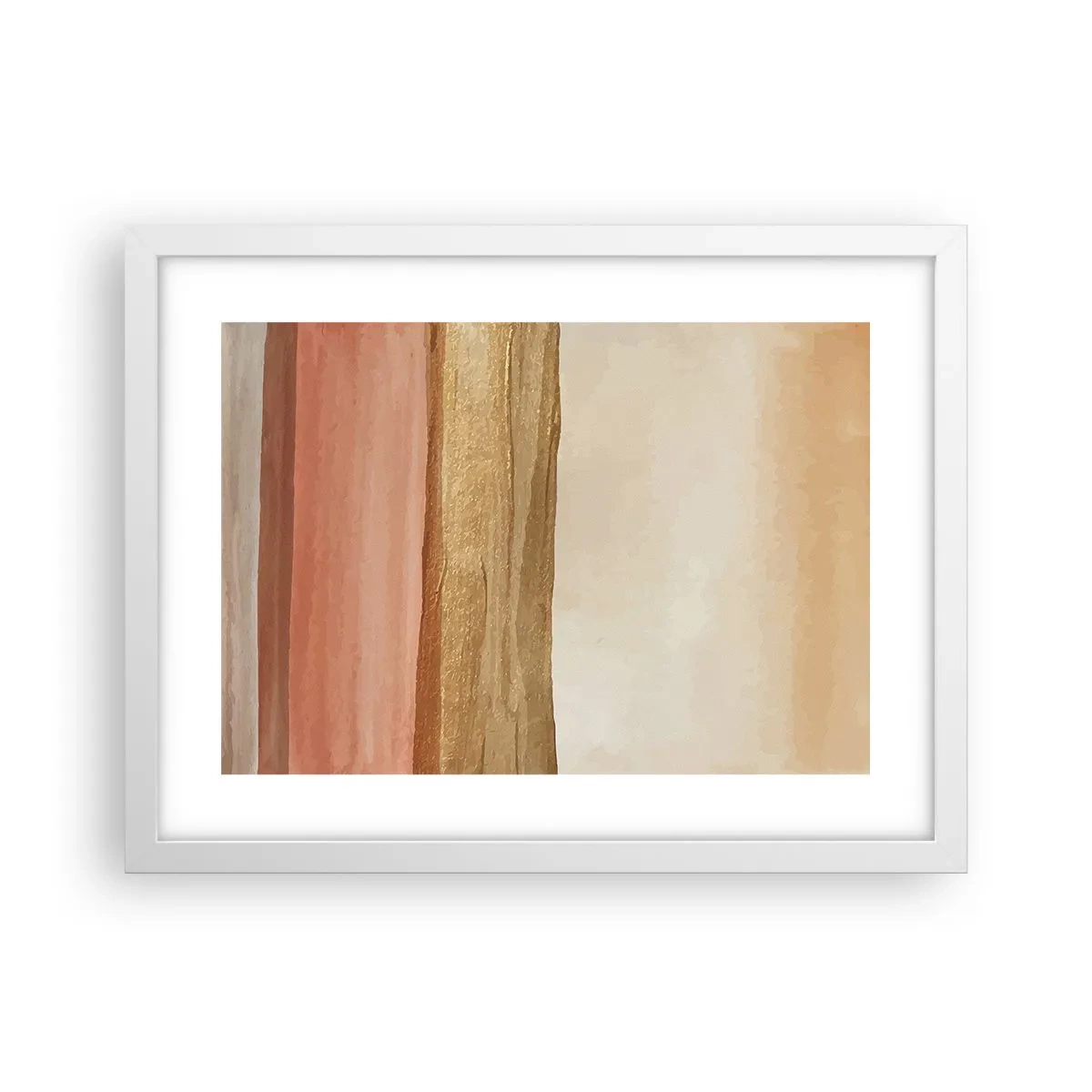Affiche dans un cadre blanc - Poster - Composition verticale - 40x30 cm