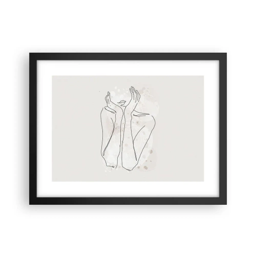 Affiche dans un cadre noir - Poster - Instant de rêve - 40x30 cm