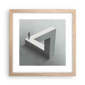 Affiche dans un chêne clair - Poster - Mais c'est possible - 30x30 cm