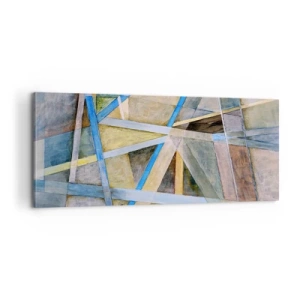 Impression sur toile - Image sur toile - Tout droit ou en diagonale ? - 100x40 cm