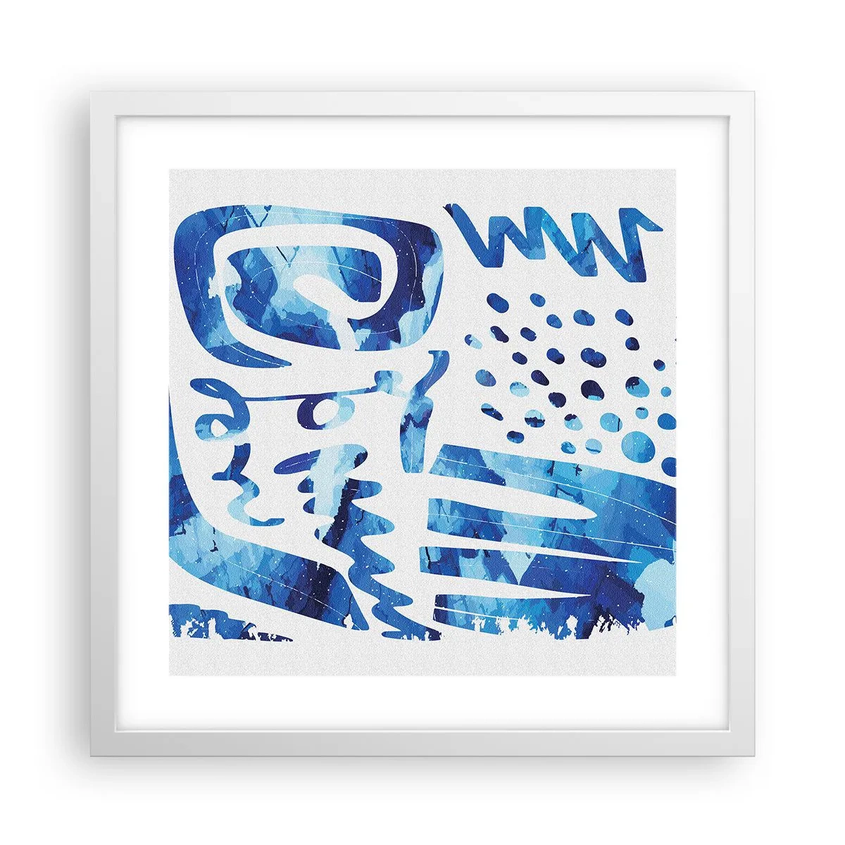 Affiche dans un cadre blanc - Poster - Retour aux racines - 40x40 cm