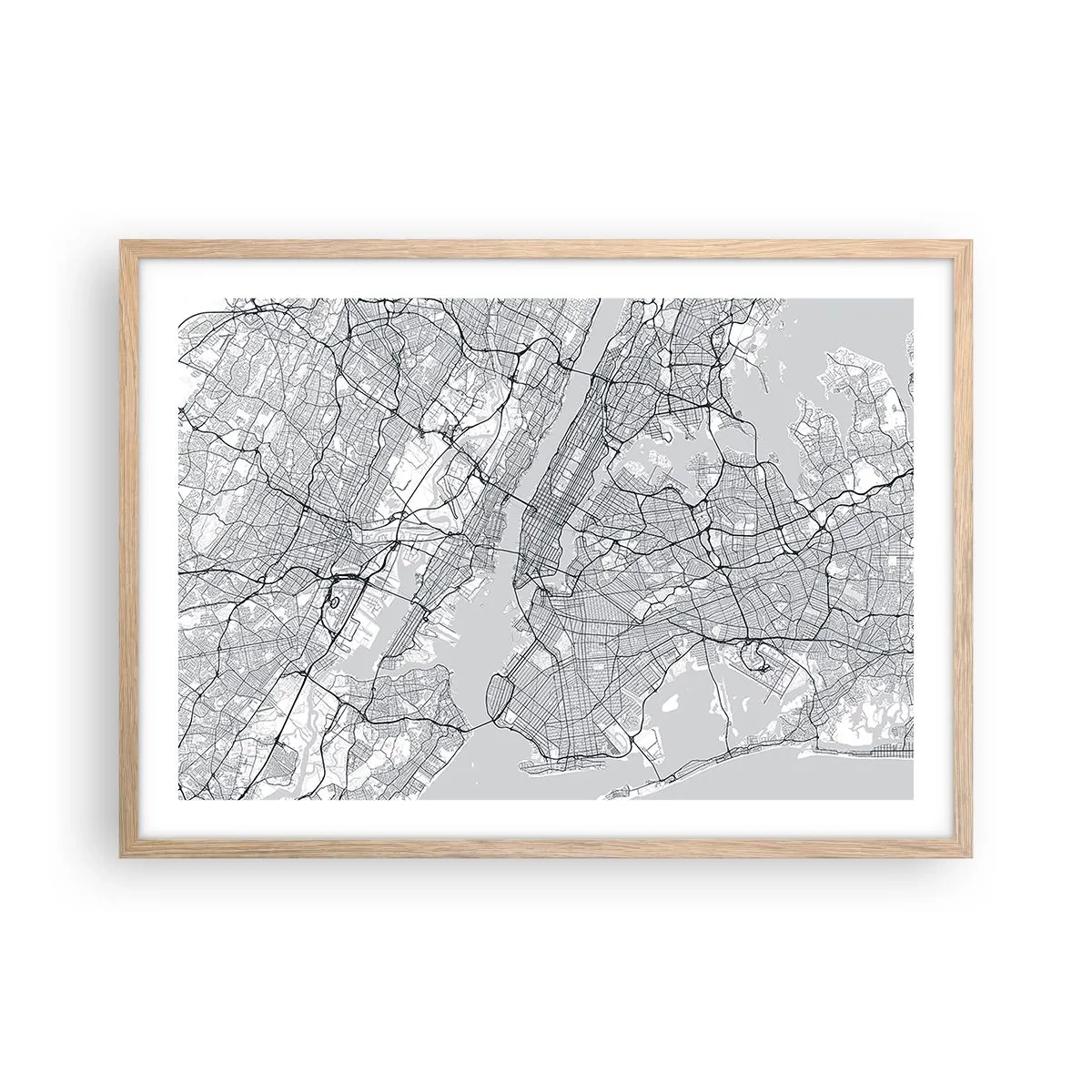 Affiche dans un chêne clair - Poster - Anatomie de la métropole - 70x50 cm