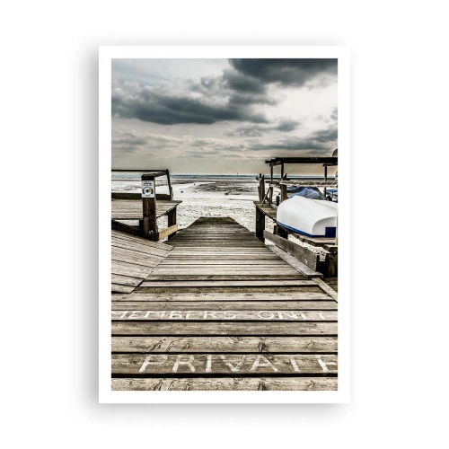 Affiche - Poster - Plage de minuit - 70x100 cm