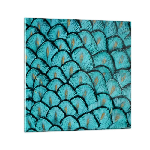 Impression sur verre - Image sur verre - Le grand gala des plumes - 30x30 cm