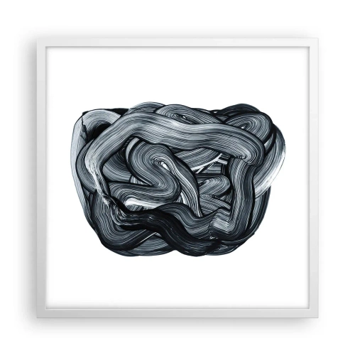 Affiche dans un cadre blanc - Poster - Ce n'est pas si simple - 50x50 cm