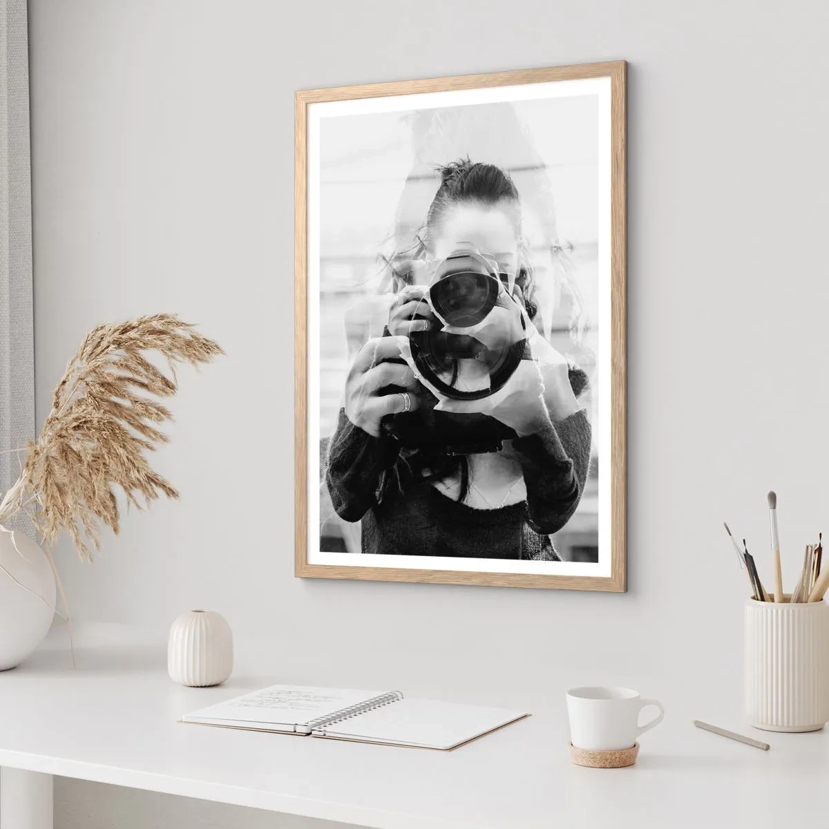 Affiche dans un chêne clair - Poster - Créateur et matériel - 30x40 cm