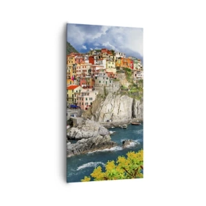 Impression sur toile - Image sur toile - Un groupe embrassant les rochers - 65x120 cm