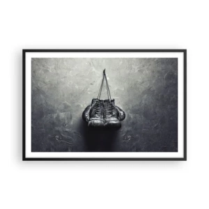 Affiche dans un cadre noir - Poster - Un temps pour se battre et un temps pour la paix - 91x61 cm