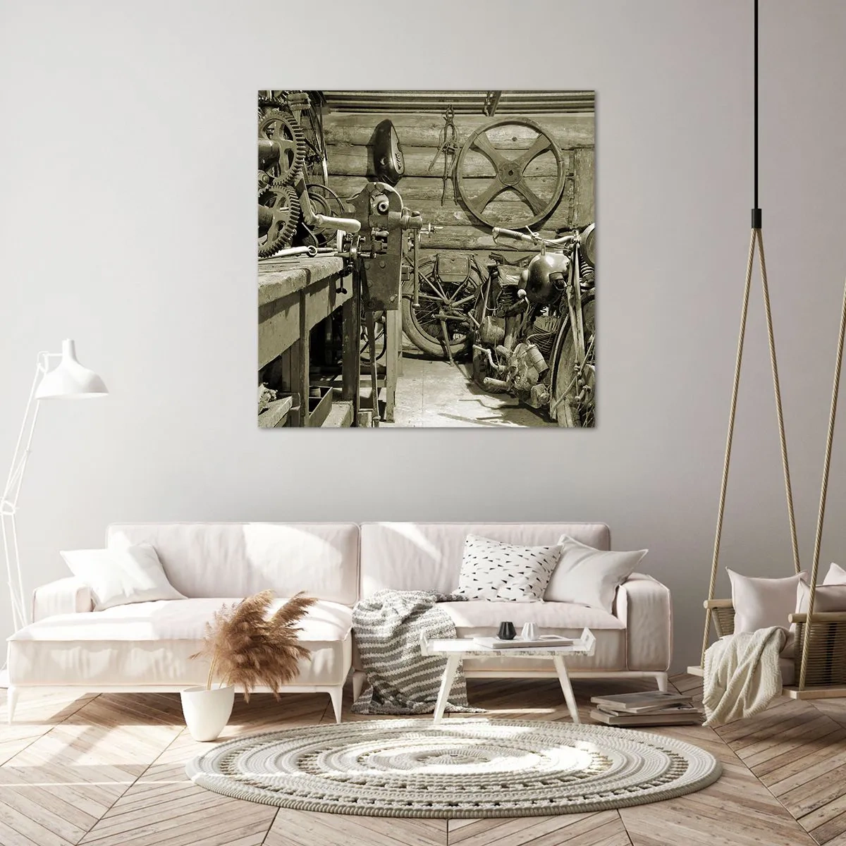 Impression sur toile - Image sur toile - Dans le hangar de l'oncle Władek - 40x40 cm