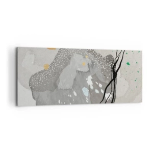 Impression sur toile - Image sur toile - Composition organique - 100x40 cm