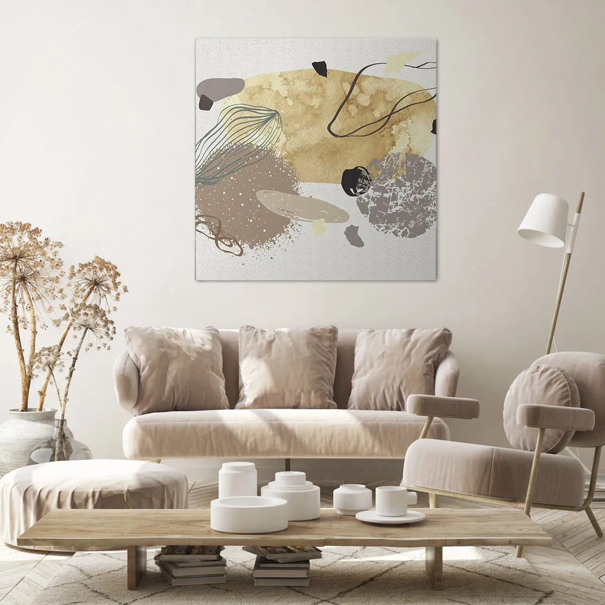 Impression sur toile - Image sur toile - Plumcologie appliquée - 50x50 cm