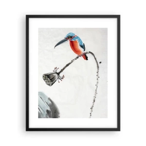 Affiche dans un cadre noir - Poster - La vie du champ - 40x50 cm