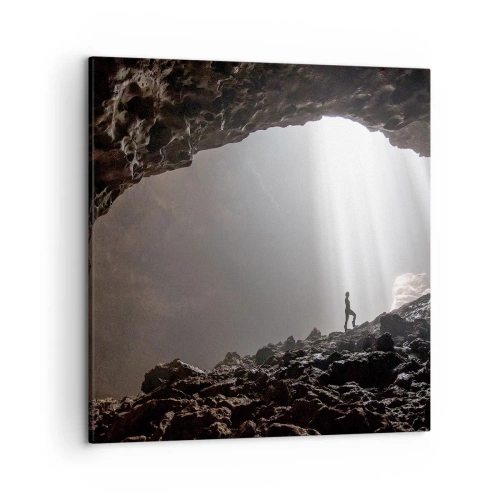 Impression sur toile - Image sur toile - Grotte lumineuse - 50x50 cm