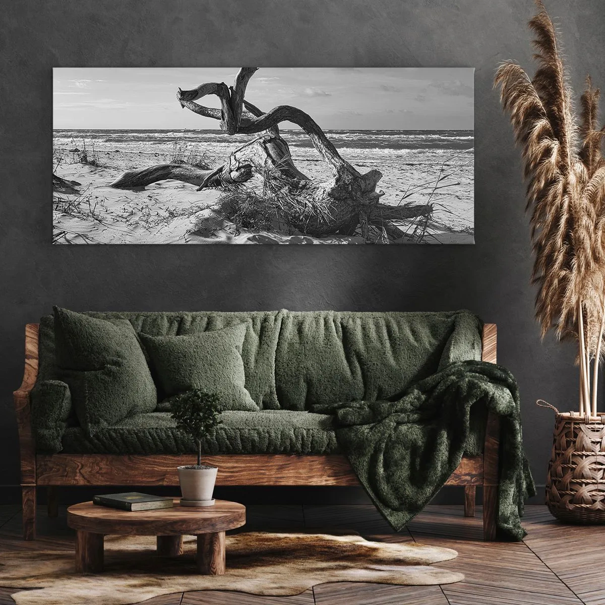 Impression sur toile - Image sur toile - Sculpture marine - 90x30 cm