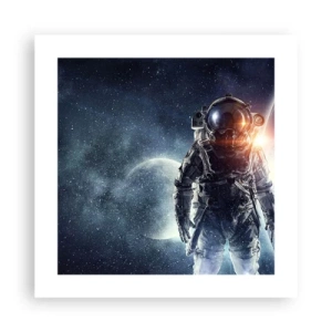 Affiche - Poster - Aventure spatiale - 40x40 cm