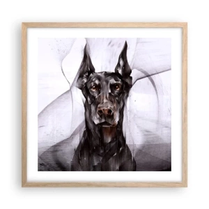 Affiche dans un chêne clair - Poster - Né noble - 50x50 cm