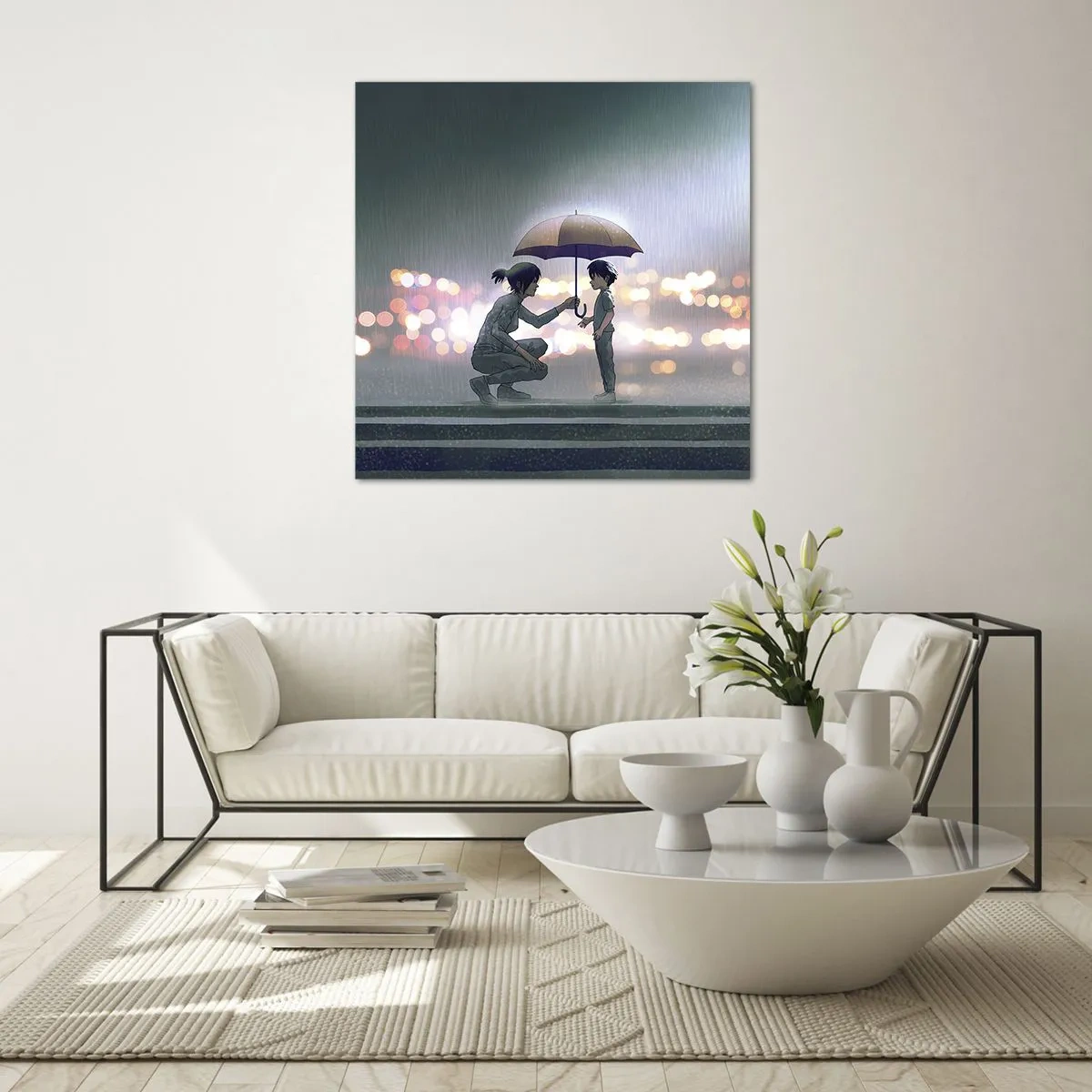 Impression sur verre - Image sur verre - Et maintenant, tout va bien - 50x50 cm