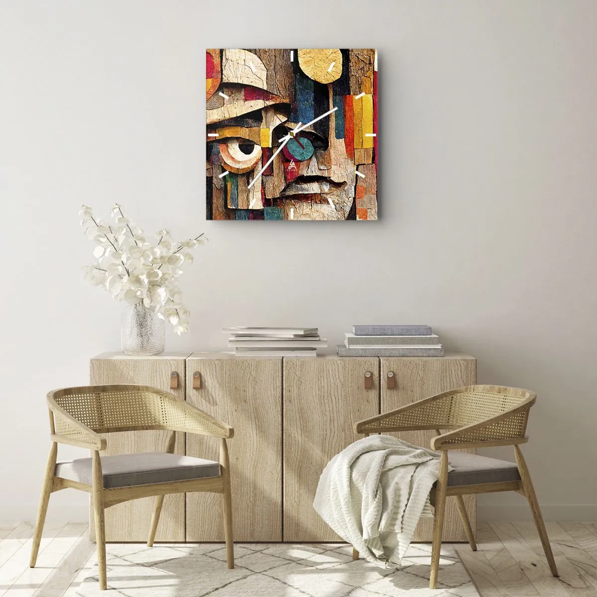 Horloge murale - Pendule murale - Je te vois… - 40x40 cm