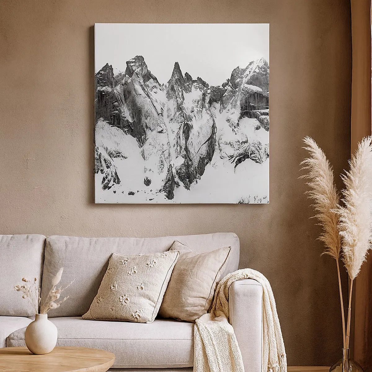 Impression sur toile - Image sur toile - Crête dangereuse de granit - 30x30 cm