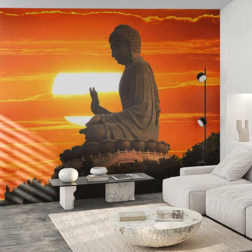 Papier Peint Autocollant Deluxe Sticker - Aucune peur du monde - Asie, Bouddha, Culture - 250x175 cm