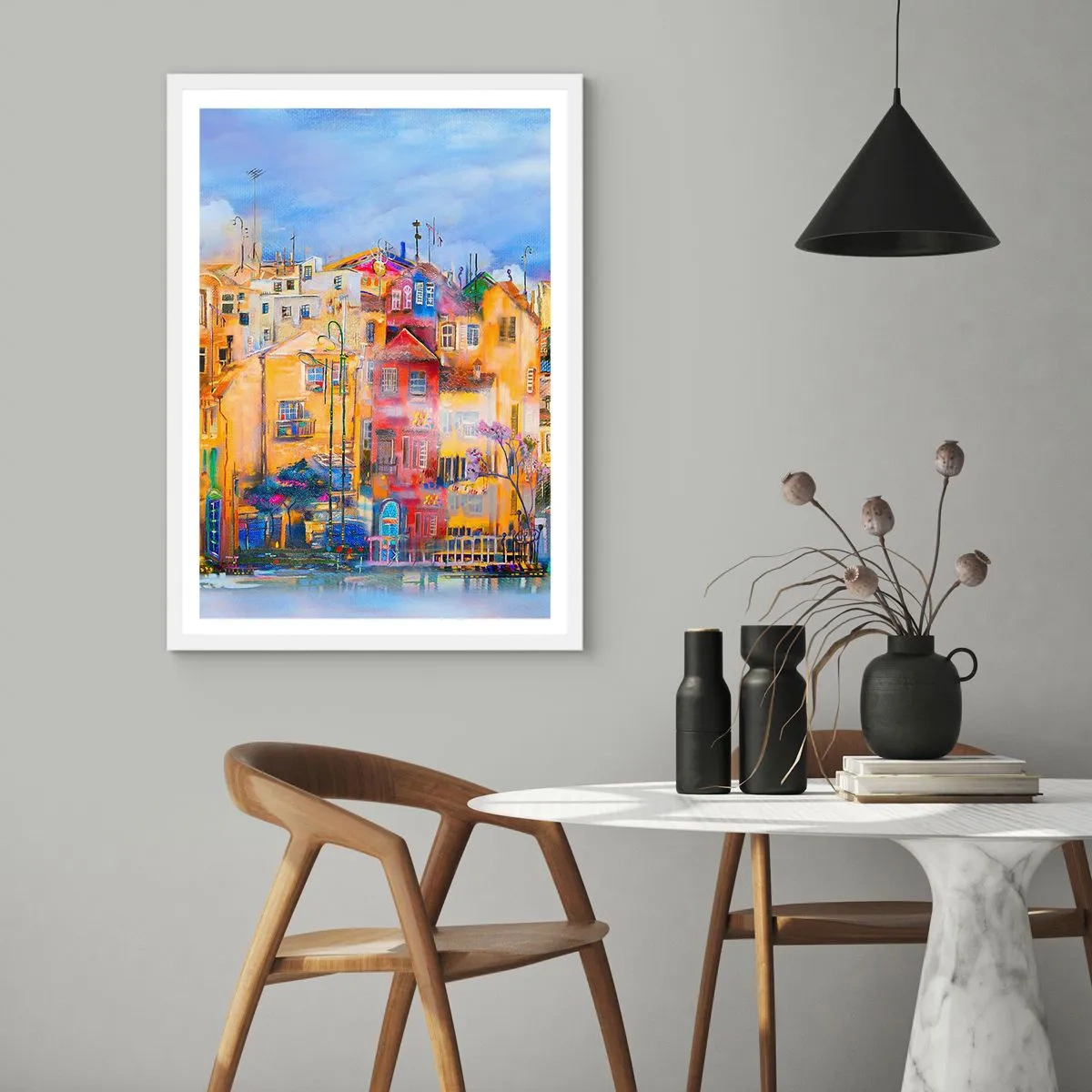 Affiche dans un cadre blanc - Poster - Nous sommes ensemble - 61x91 cm