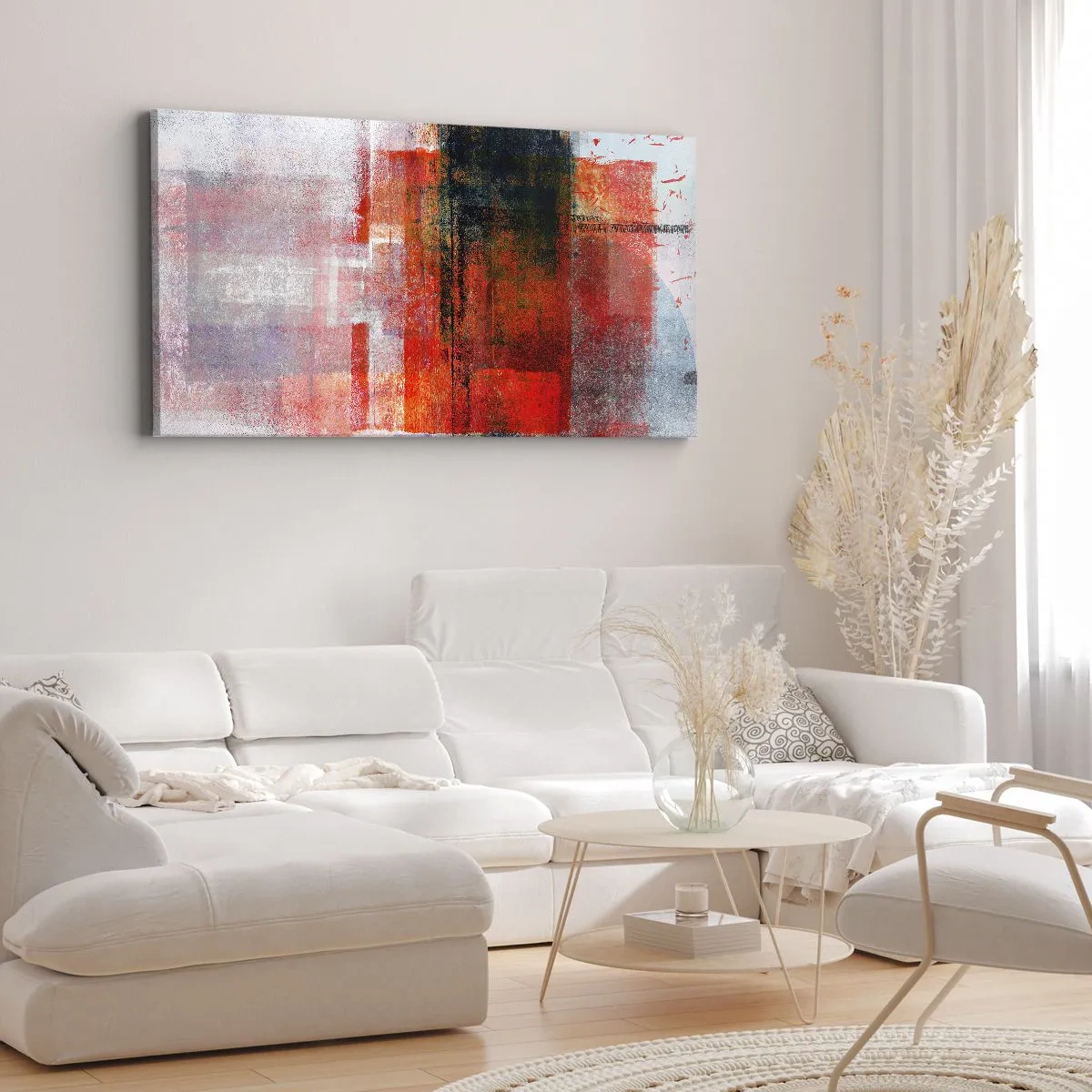 Impression sur toile - Image sur toile - Composition embrasée - 90x30 cm